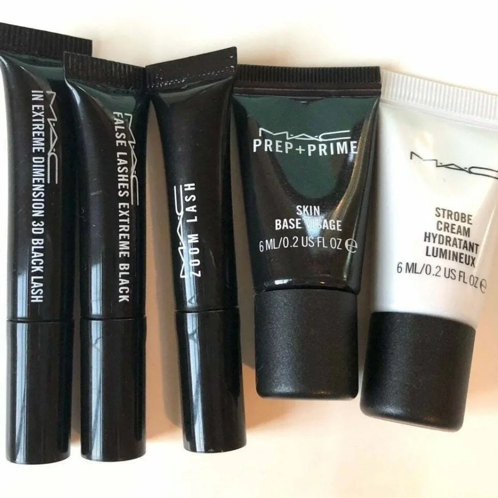 MAC Strobe Cream Prep + Prime Skin Base Visage False Lashes Mascara Zoom Lash 3D